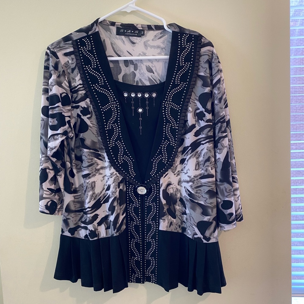 Blouse With Gems